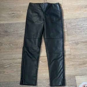 Faux leather pants